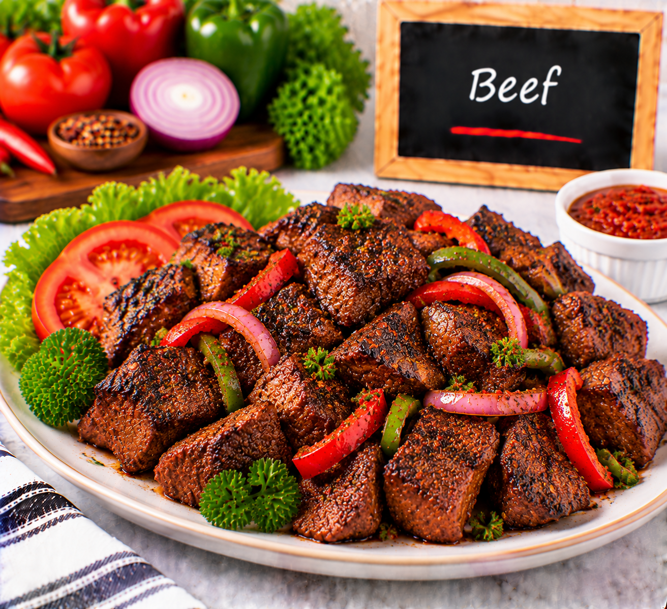 Beef from The Promise menu