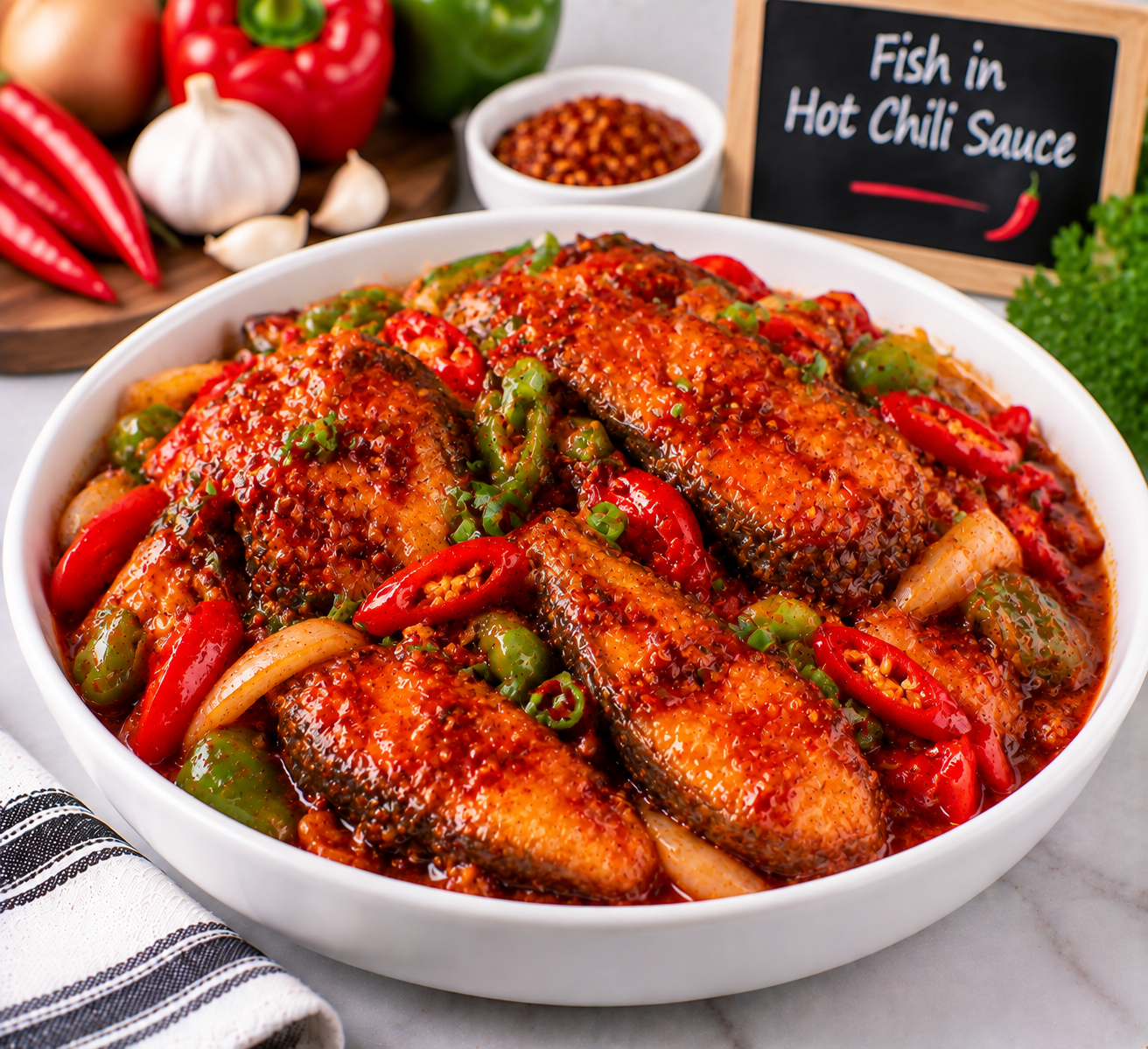 Fish in Hot Chilli Sauce from The Promise menu