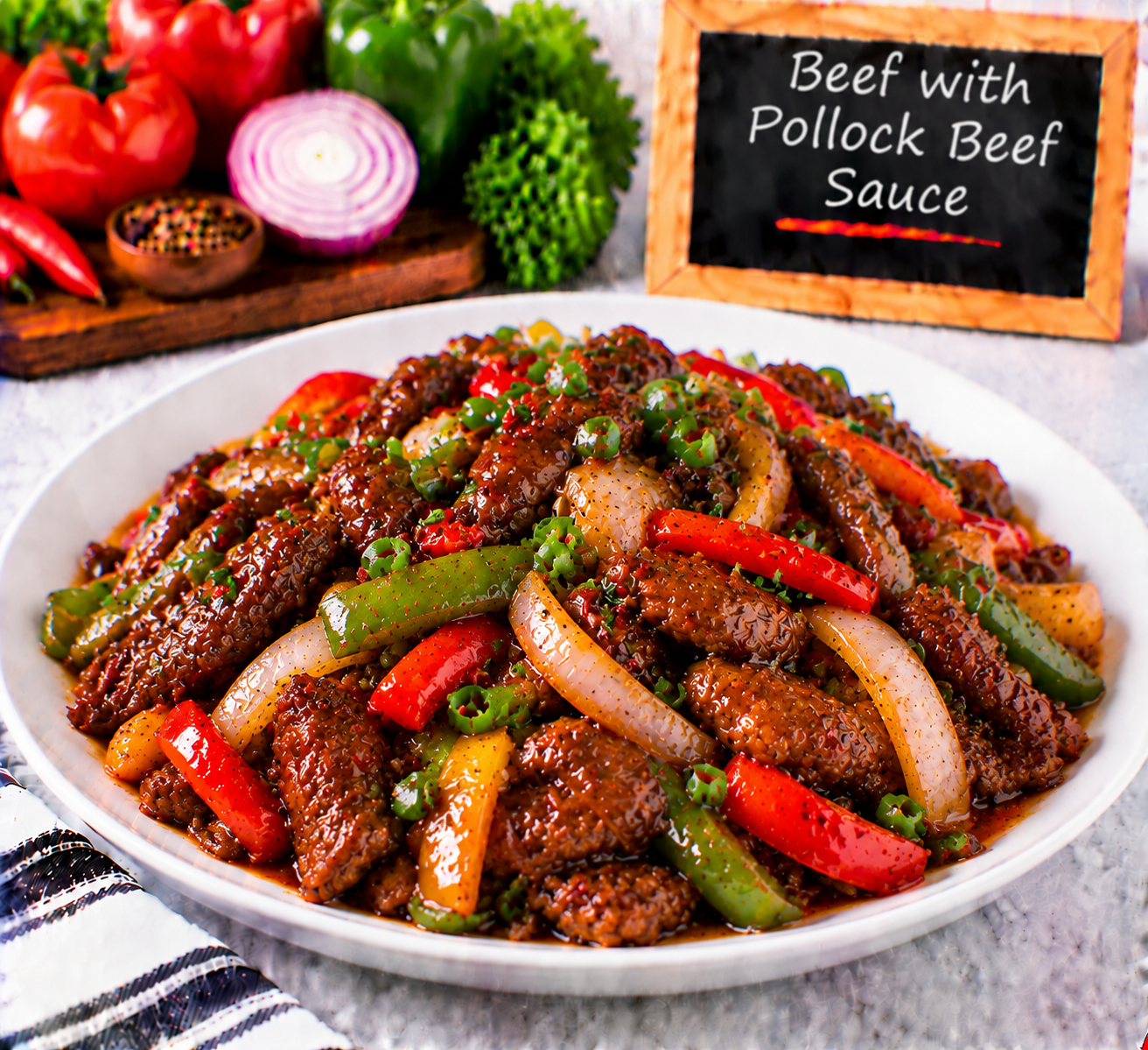 Beef with Pollock Beef Sauce from The Promise menu