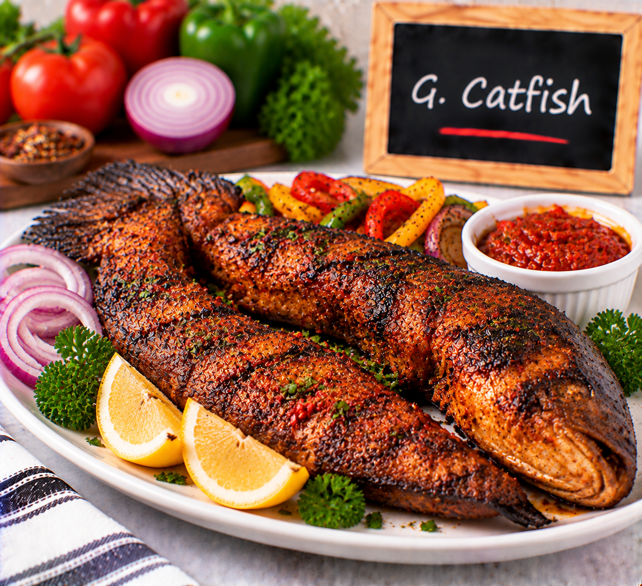 Grilled Catfish from The Promise menu