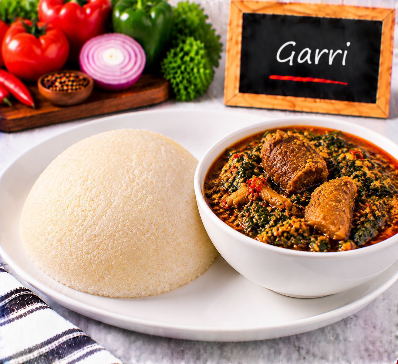 Garri from The Promise menu