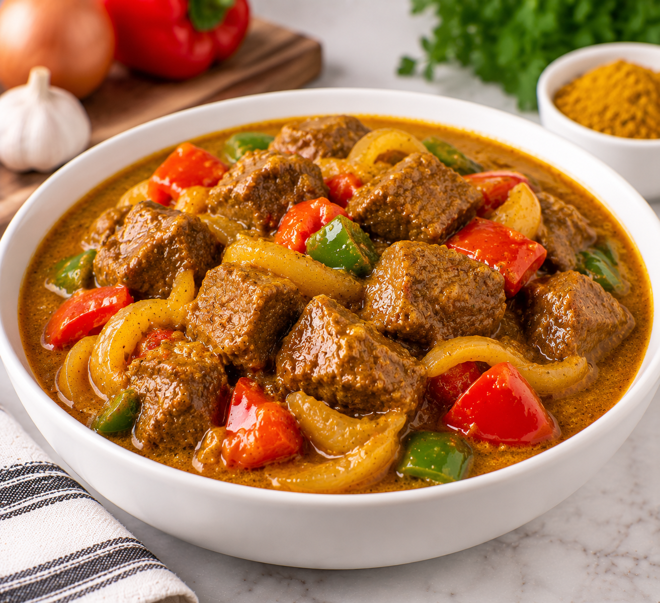 Beef in Curry Sauce from The Promise menu